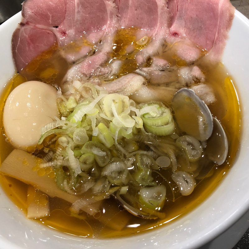 RED 貝+煮玉子topping(世界が麺と○○で満ちる時)