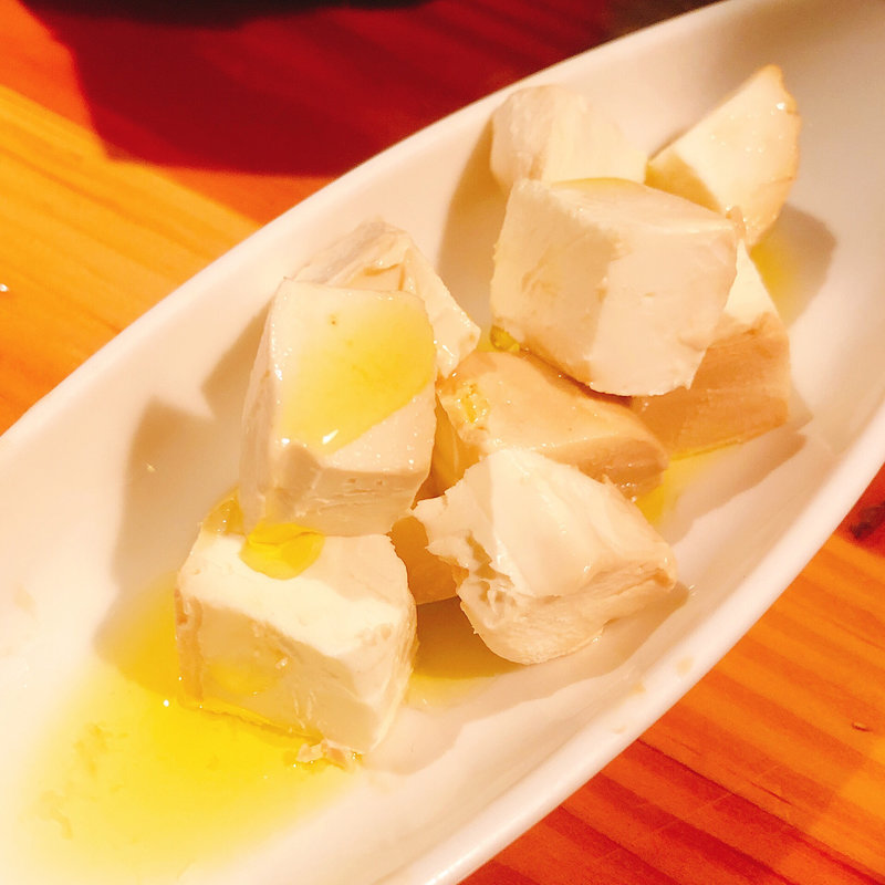 クリームチーズの醤油漬け(ワインの酒場。ディプント池袋東口店)