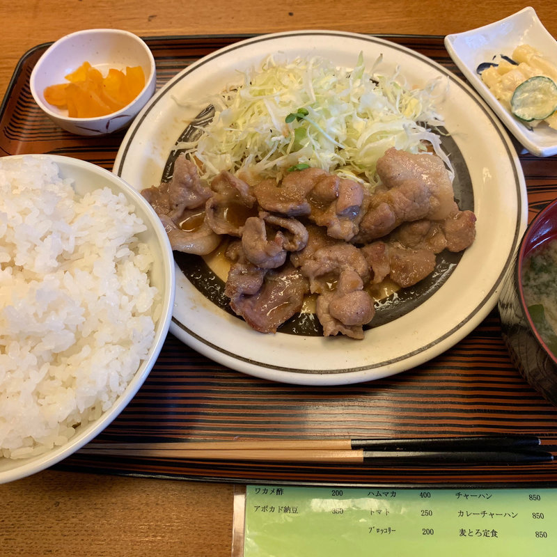 豚肉生姜焼定食(つるかめ食堂 歌舞伎町店 （つるかめしょくどう）)