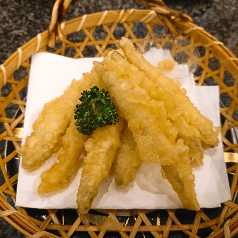 わかさぎの天ぷら(廻鮮鮨　喜十郎 )