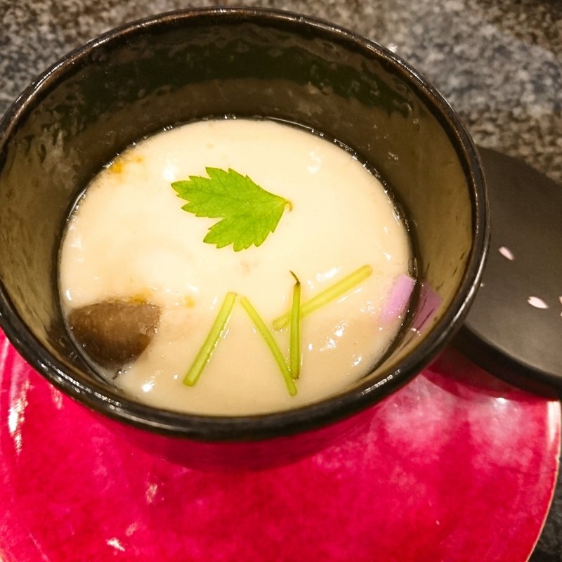 大海老茶碗蒸し(廻鮮鮨　喜十郎 )