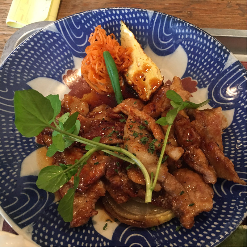 豚の生姜焼きランチ(Cocopelli Shrimp 海と畑の台所)