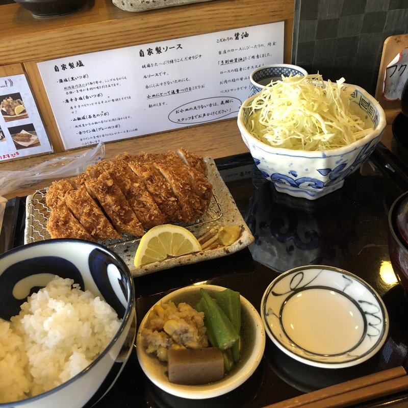 上ロースかつ定食(揚げ処 まさ竜)