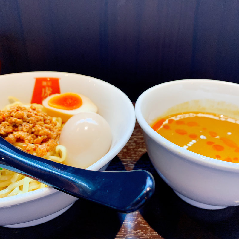 カレー坦々つけ麺(麺屋虎杖)