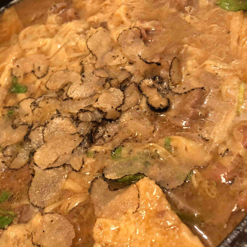 すき焼き→雑炊(トリュフ乗せ)(割烹 味美)