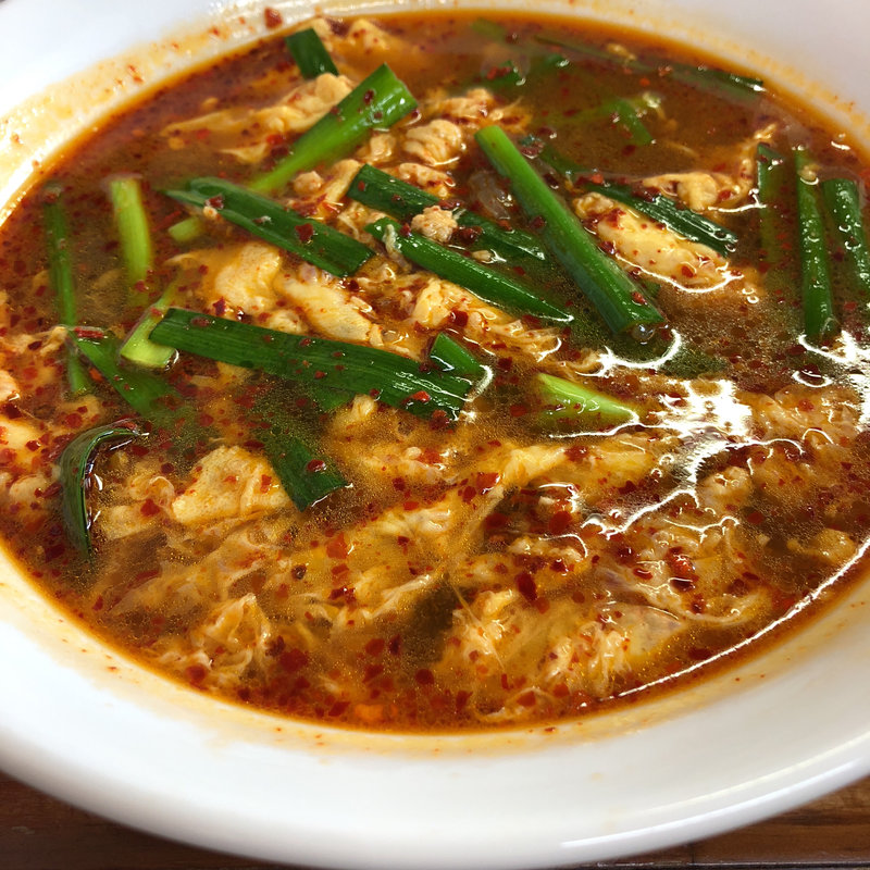 辛麺（ちぢれ麺or韓国麺）大辛（10倍）(辛麺屋　司 )