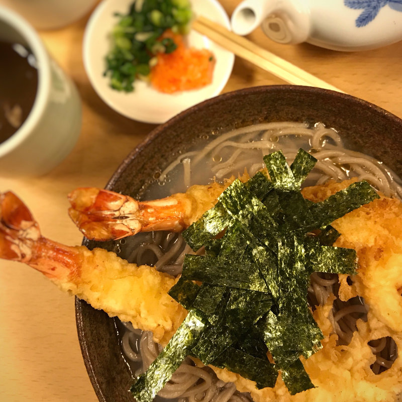 天ぷら蕎麦(加辺屋 天神地下街支店)