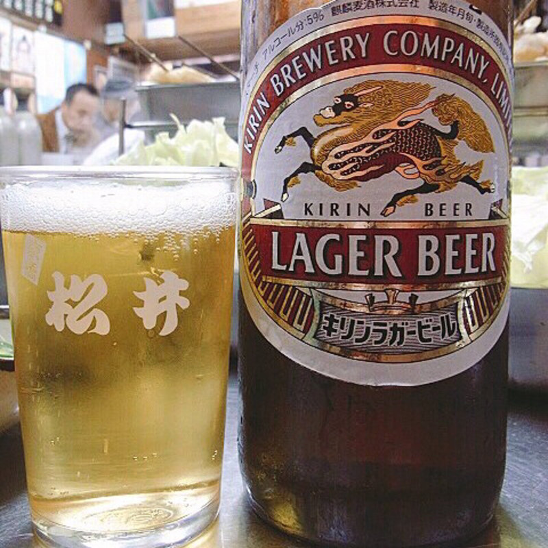 瓶ビール(京橋 立ち呑み串かつ 酒房まつい)