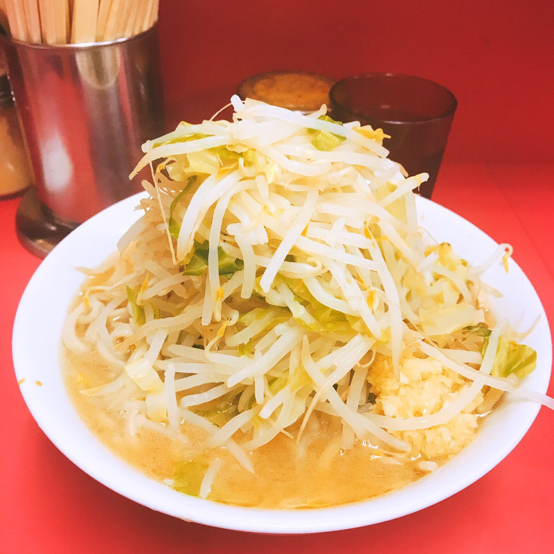 小ラーメン(豚4枚)麺少なめ野菜にんにくコール(ラーメン二郎 ひばりヶ丘駅前店 （らーめんじろう）)