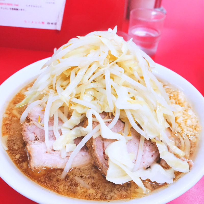 小ラーメン 麺少なめ野菜にんにくコール(ラーメン二郎 神田神保町店)