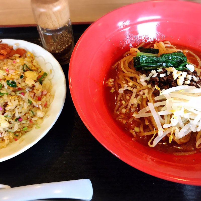 汁無し坦々麺(中華食堂 たんめん屋)
