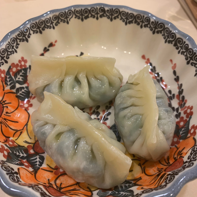 ほうれん草と鶏肉の蒸し餃子(3米3)