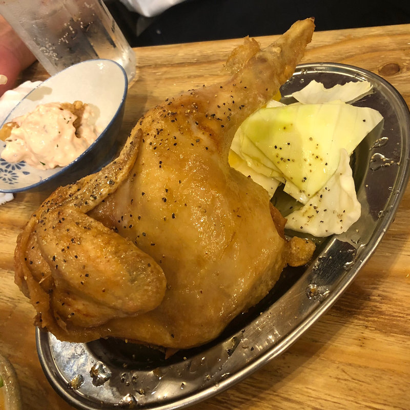 若鳥半身揚げ 塩レモン(田辺養鶏園 新橋ファーム)