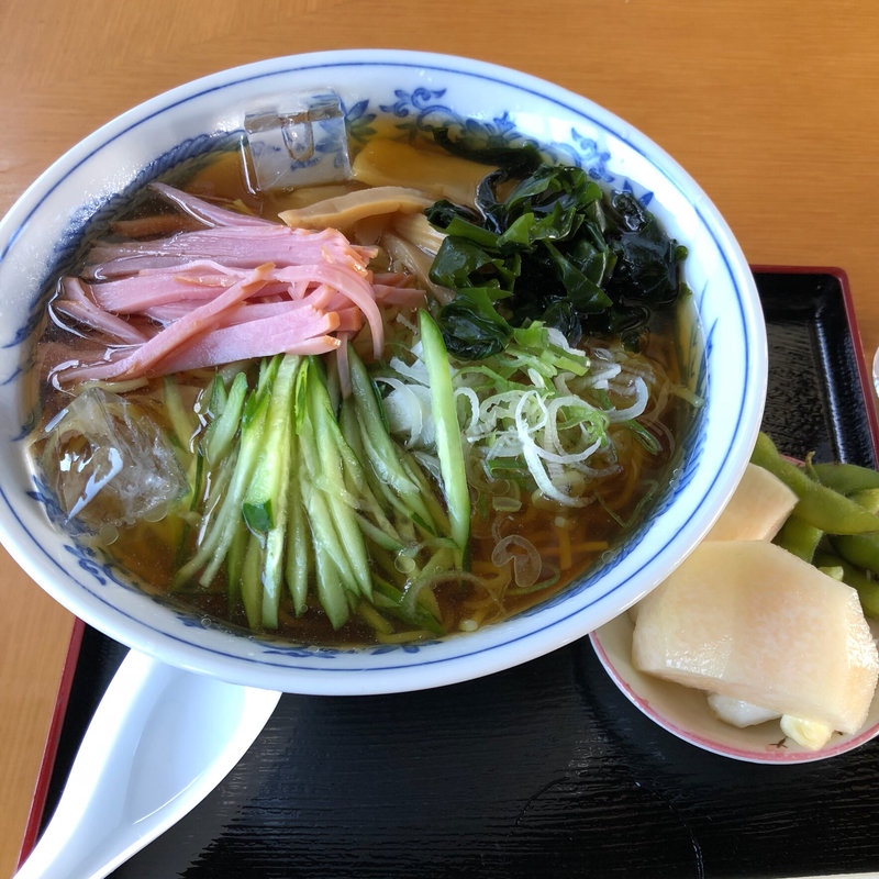 冷たいラーメン(道の駅 おおえ )