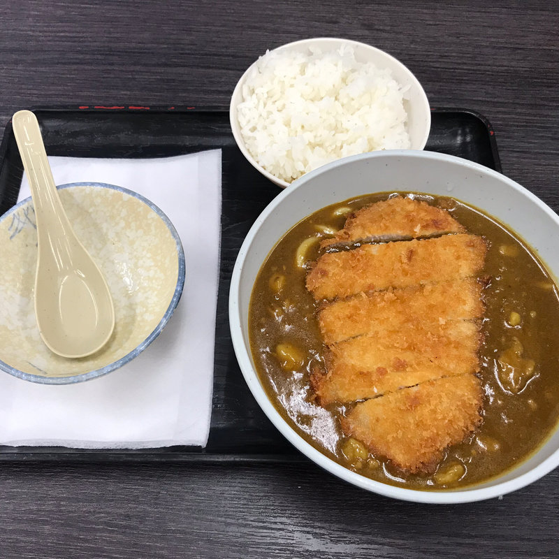 カツカレーぶっかけうどんセット(資さんうどん 南里店)