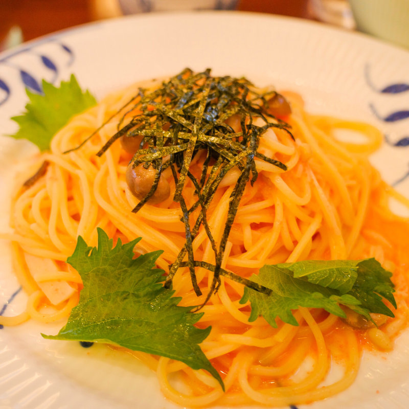 明太子とキノコのスパゲッティ(椿屋茶房 丸ビル店)