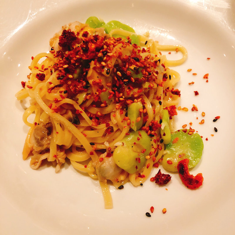 アサリと空豆のパスタ(モレスク)