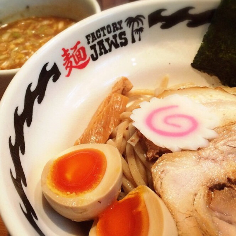 味玉つけ麺(自家製麺 麺FACTORY JAWS)