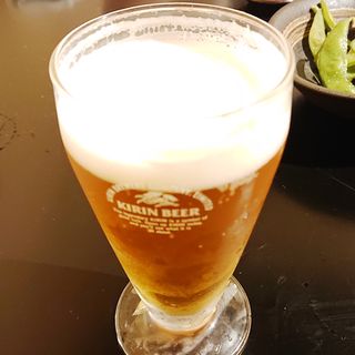 一番搾り樽詰生ビール（中ジョッキ）(漁帆（いさりほ）)