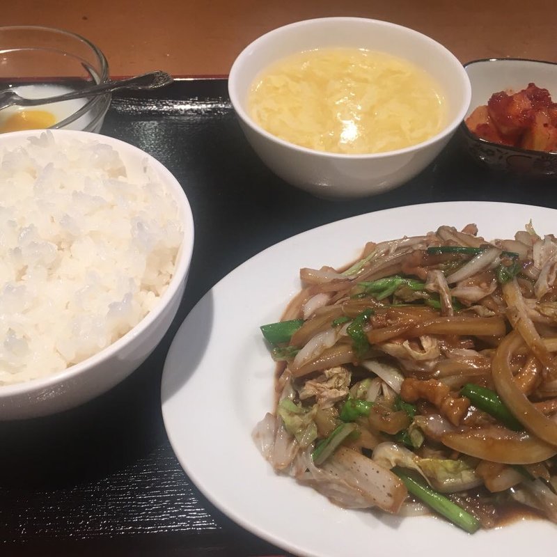 豚肉とハクサイ炒め(菜香園)