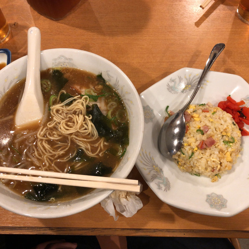 味噌ラーメン定食(若松)