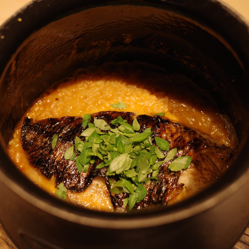 ノドクロのおじや(チウネ)