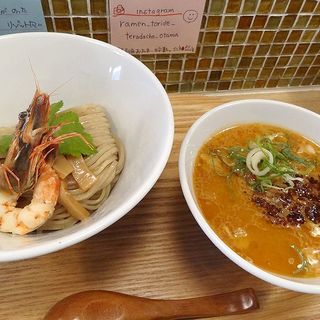 濃厚海老潮つけ麺(らーめん 砦 寺田町店)