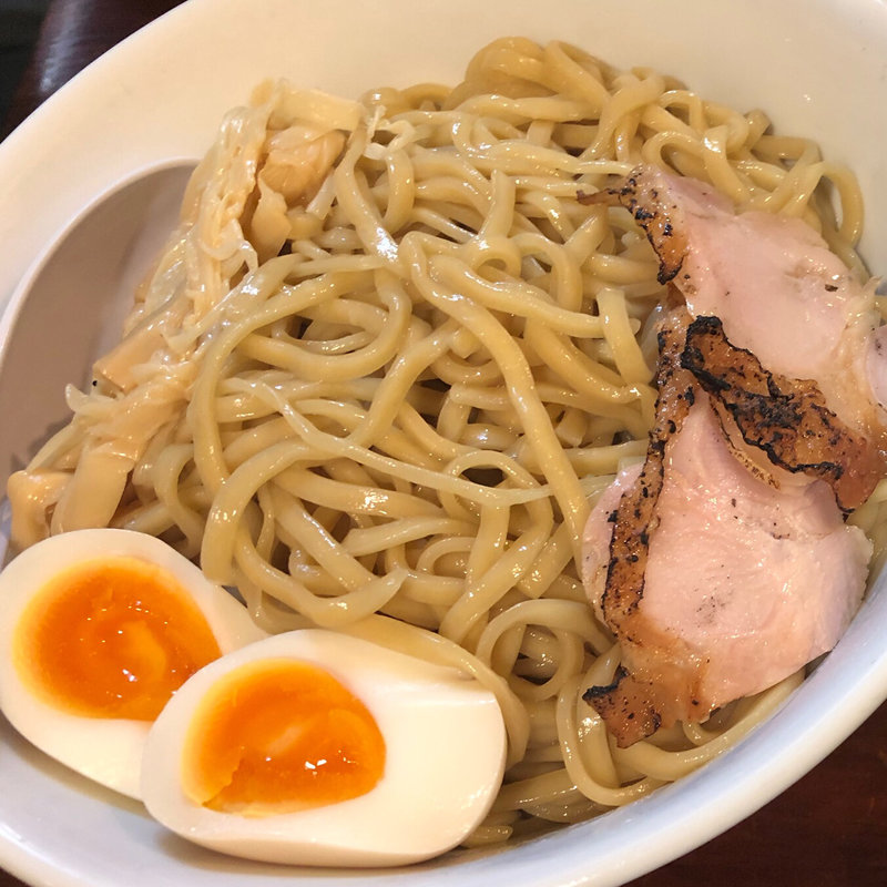 濃厚塩つけ麺(味玉トッピング)(麺匠 ようすけ 鶏煮亭 下高井戸店)