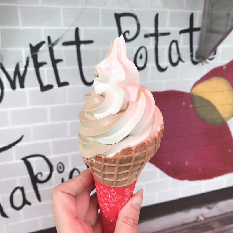 ソフトクリームミックス(北海道ミルク・ほうじ茶)(タピモ 新大久保駅前店 （tapi-mo）)