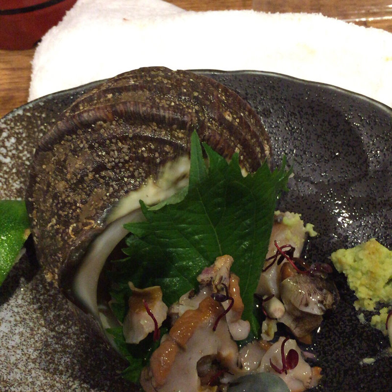 サザエ刺し身(喜多郎寿し)