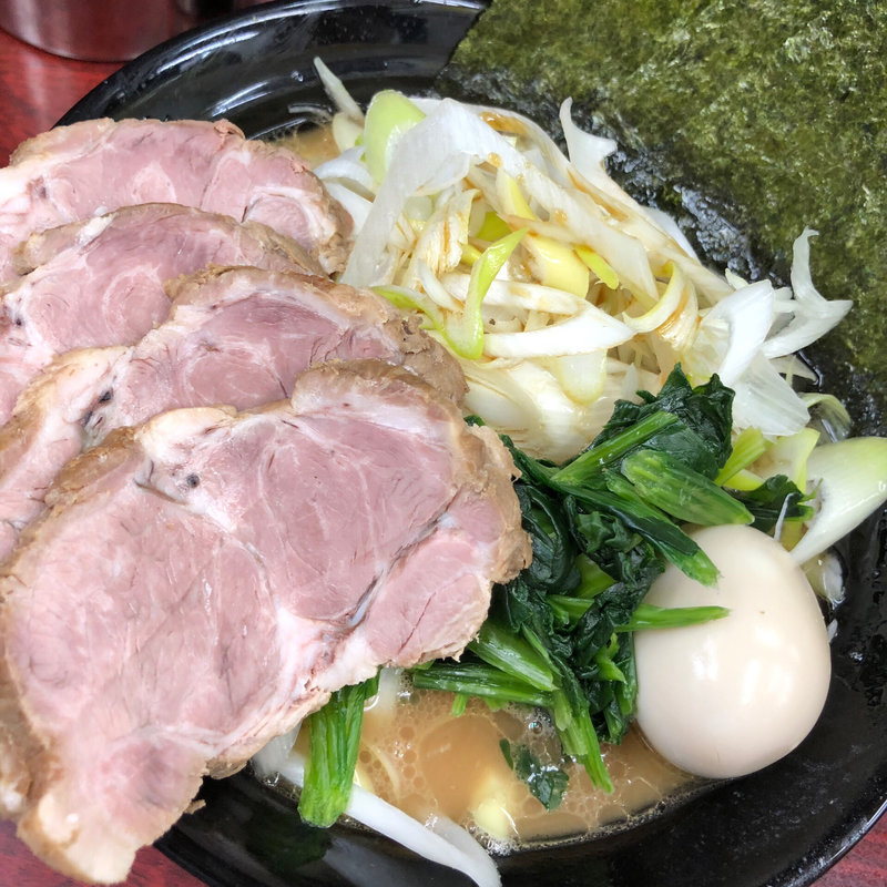 ネギチャーシュー味玉入り(武蔵家 菊名店 （ムサシヤ）)