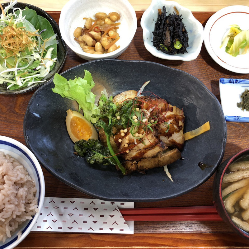 煮豚定食(つちのうぶ)