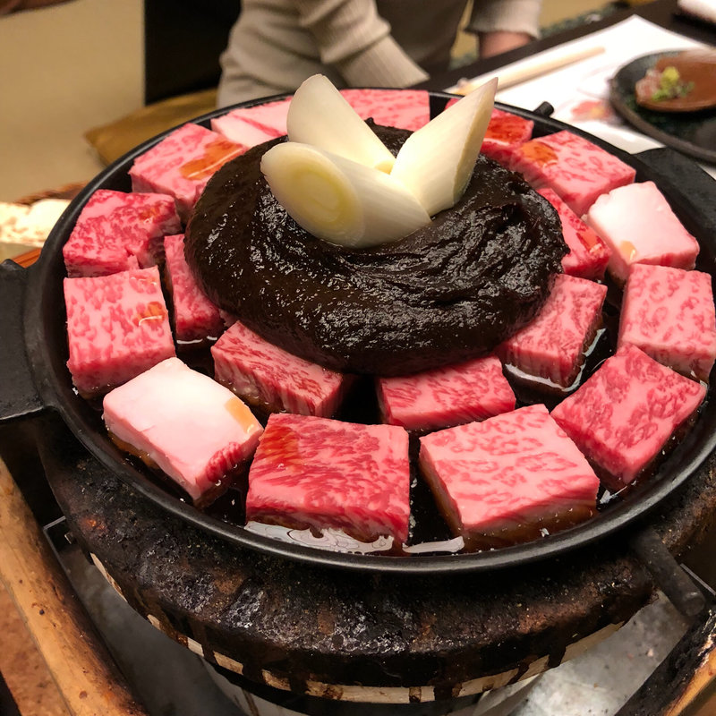 牛鍋(牛鍋元祖 太田なわのれん)