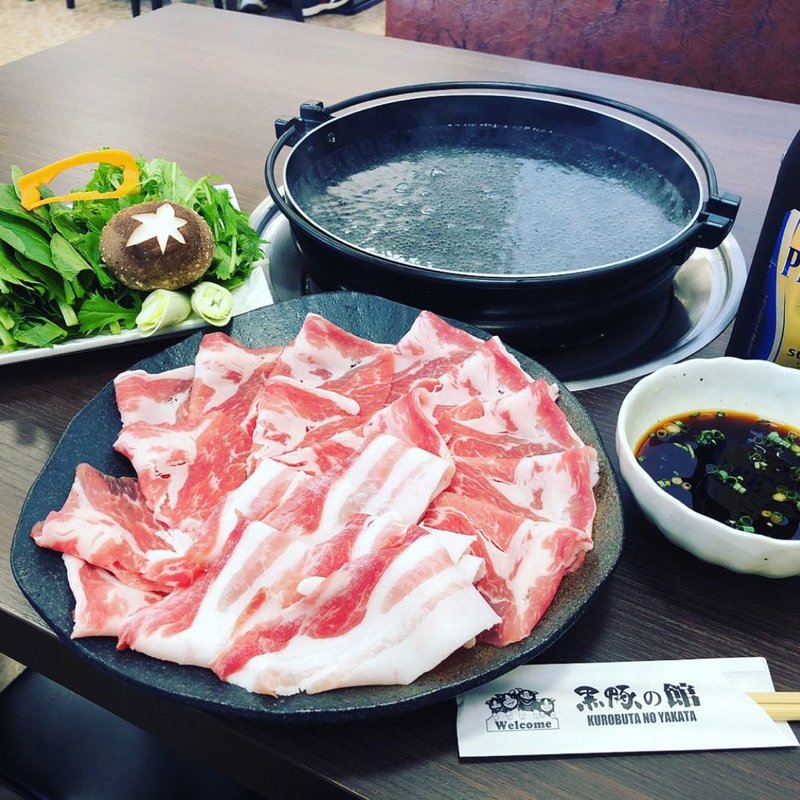 黒豚しゃぶしゃぶ Aコース(黒豚の館 )