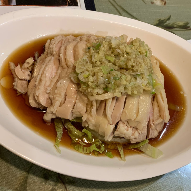 蒸し鶏の生姜乗せ(孔府家宴 長町店 （コウフカエン）)