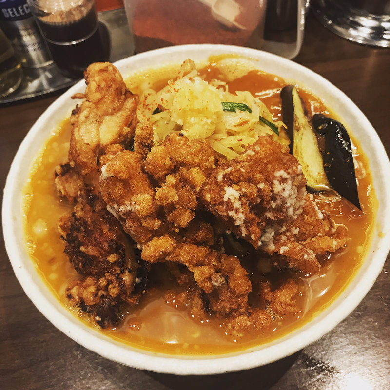 旨辛あんかけDX(旨辛ラーメン 表裏)
