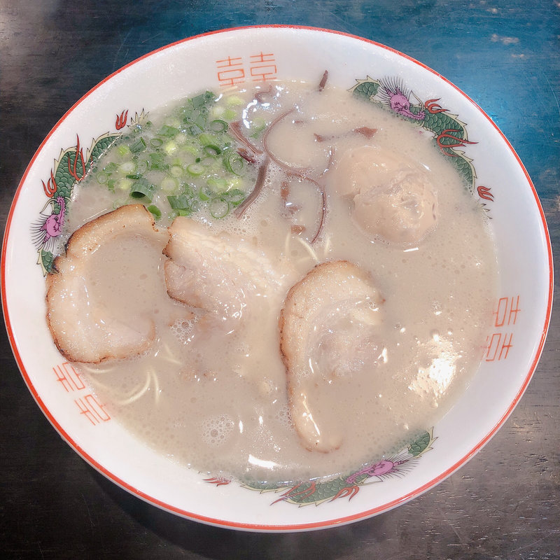 濃厚ラーメン&煮卵トッピング(石田一龍 本店)