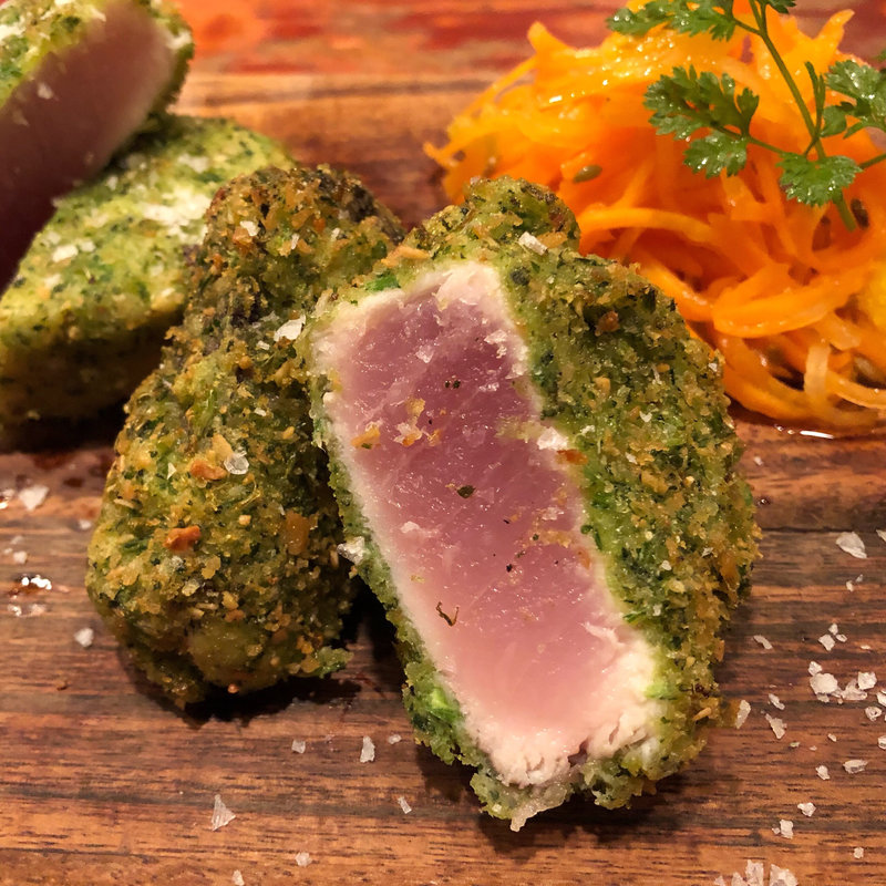 カジキマグロ香草パン粉揚げ(ata)