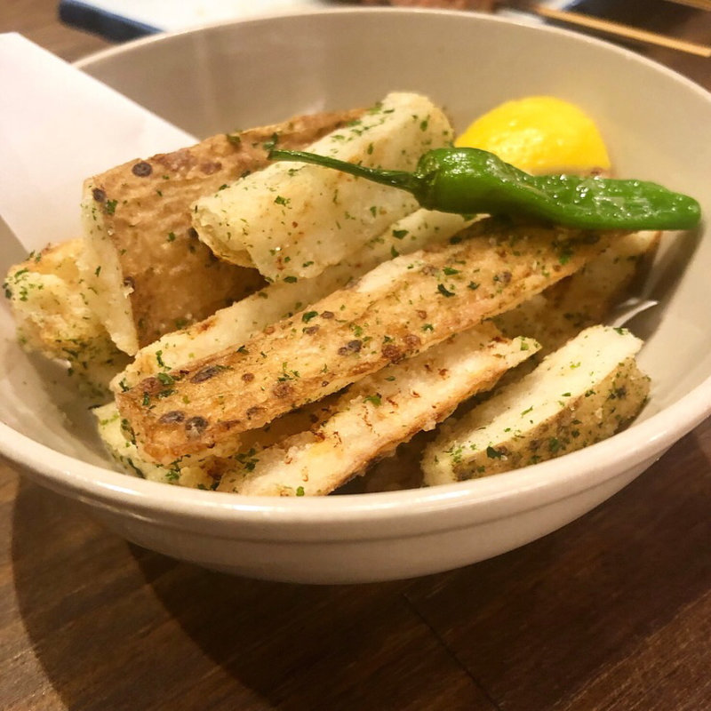 山芋の唐揚げ(炭火串焼 チャブヤ 高倉店 )