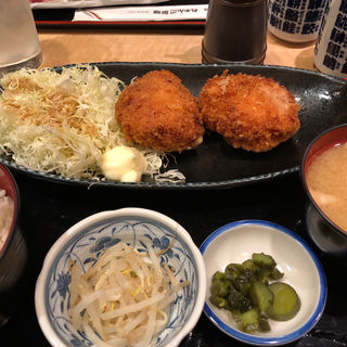 鶏メンチ定食(ちゃんこ部屋 浅草店)