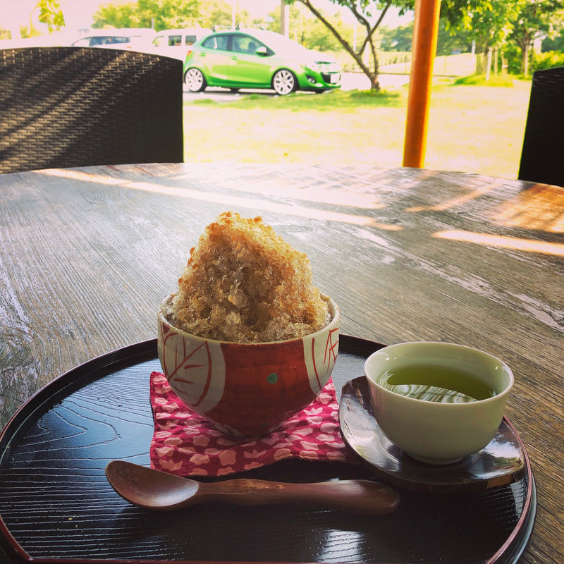 川根茶黒糖きなこ氷(茶房 遊 （YOU）)