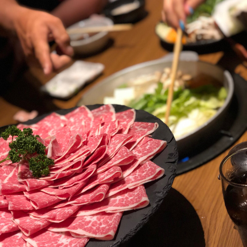 A5ランク馬肉しゃぶしゃぶ(馬桜 銀座通り店 )