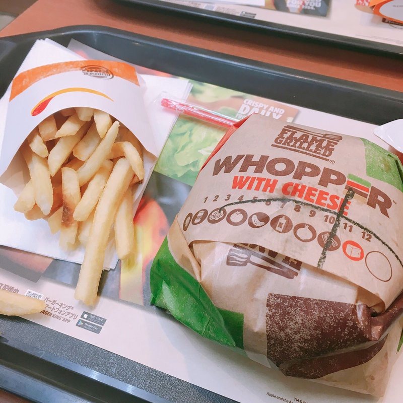 ベーコンチーズワッパーMMセット(バーガーキング 飯田橋店)