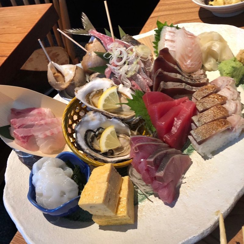 刺身5点盛り(新橋魚金 歌舞伎町 壱)