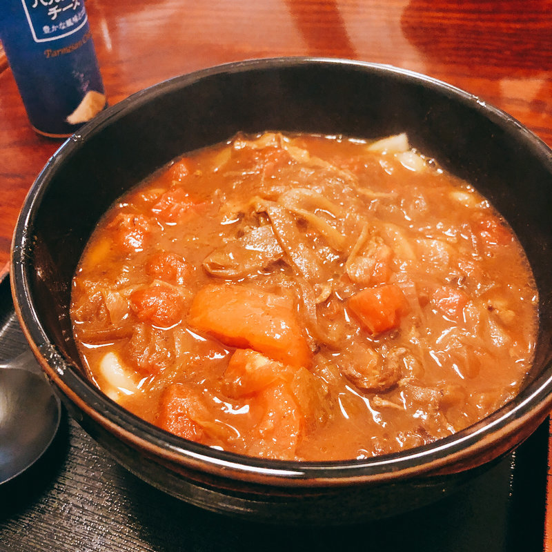 合鴨トマトカレーうどん(かもん)