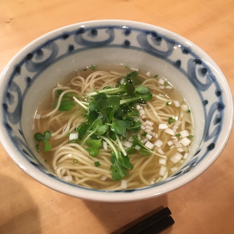 コース内のラーメン(鶏馨 とりアロマ)