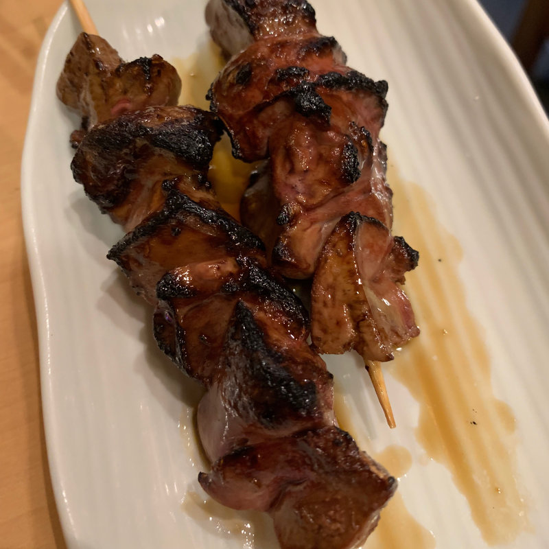 鶏白レバー串(かどや)