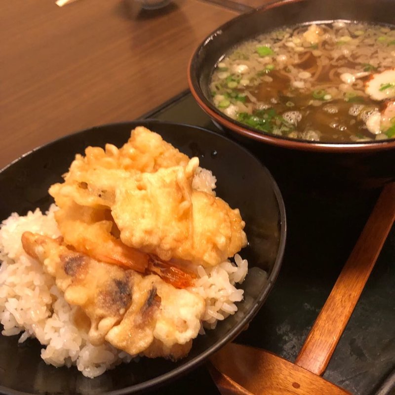 ミニミックス天丼定食(藤よし 堺駅前店 （ふじよし）)