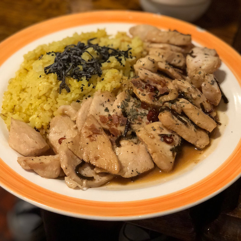 ディナーセット Gジャンボ鳥ステーキライス(INDIA・ザ・すぱいす （インディア・ザ・すぱいす）)