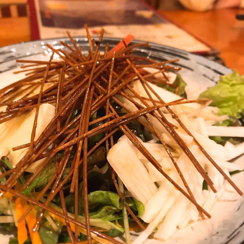 長芋とトマトの蕎麦さらだ(鳥酎 飯田橋 )